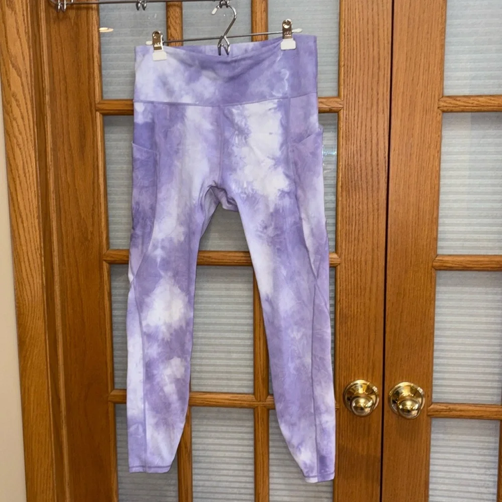 EUC ODODOS XL Purple Leggings - Picture 1 of 4